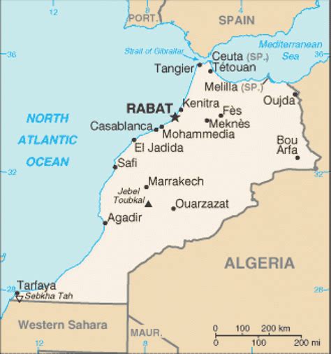 Mapas Politico De Marruecos