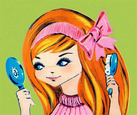 10 Girl Brushing Hair Stock Illustrations Royalty Free Vector