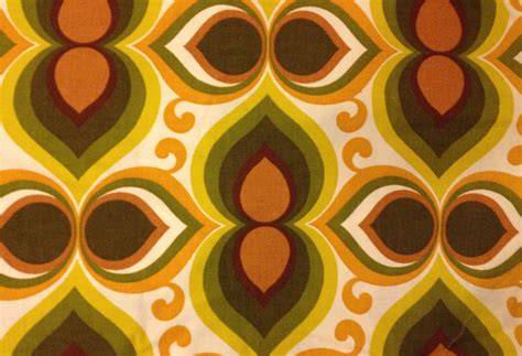 French Retro 70s Fabric French Pattern Modern Pattern Pattern Design