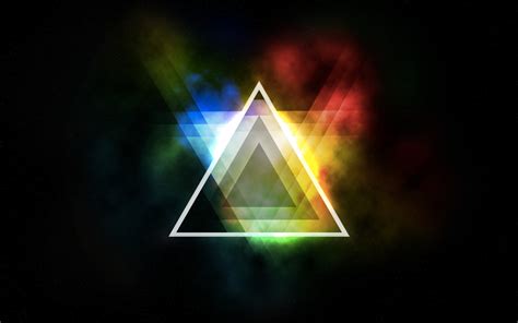 Abstract Colorful Triangle Wallpapers Hd Desktop And