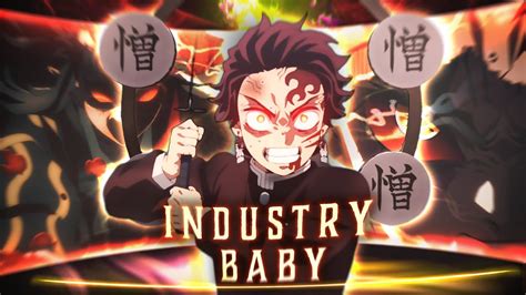 Tanjiro Vs Zohakuten 😈 Industry Baby Editamv Demon Slayer