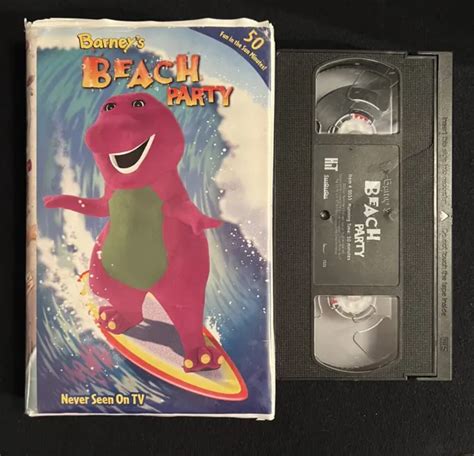 Barney Beach Party 2002 Vhs Tape Canadian Clamshell Release 3
