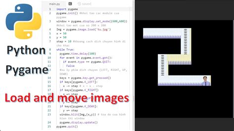 How To Load And Move An Image In Python Using Pygame Di Chuyển Hình