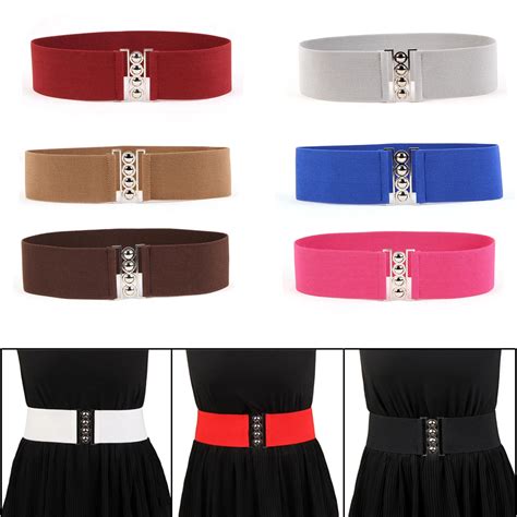 2018 Fashion 9 Colors Belts For Women Vintage Elastic Waistband Stretch