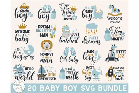 Baby Boy Svg Bundle Baby Svg Boy Svg Newborn Boy Svg 882242 Cut