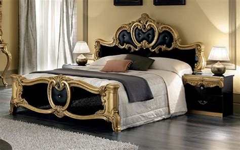 Camelgroup Italy Barocco Blackgold King Size Bed Barocco King Size