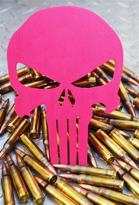 15 Off Pink Punisher Skull Hitch Cover Free Key Chains Etsy