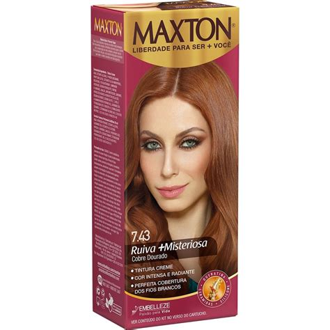 Tintura Maxton 743 Ruivo Acobreado Leocosmeticos