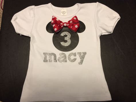 Minnie Mouse Birthday Shirt Made Using Cricut Mickey And Friends And