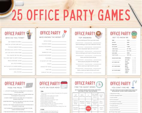 Office Party Games Work Party Games Staff Games Team Etsy
