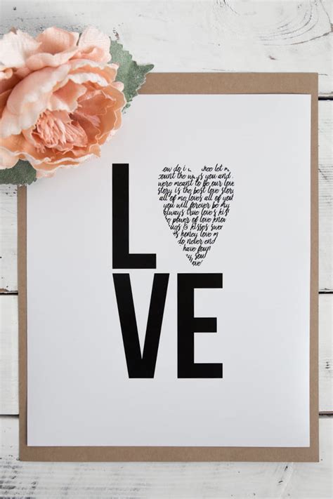 Free Printable Valentines Day Sign Modern Love Print