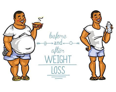 Royalty Free Before And After Weight Loss Clip Art Vector Images