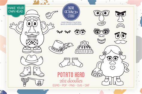 Clip Art Mr Potato Head Parts Ubicaciondepersonascdmxgobmx