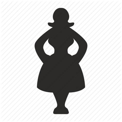 Fat Lady Silhouette At Getdrawings Free Download