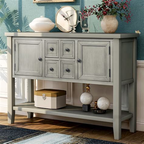 Buffet Cabinet Sideboard 46 Dining Room Console Table W 4 Storage