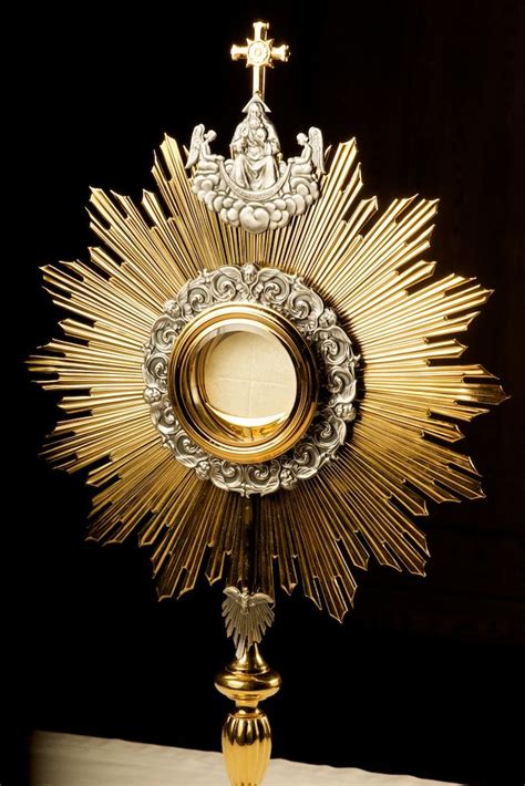 Golden Monstrance Eucharistic Adoration Monstrance Catholic