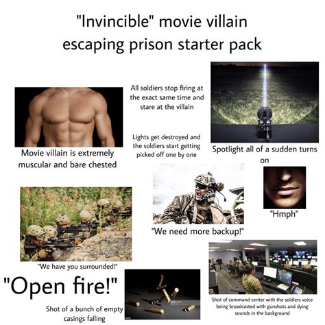 Invincible Movie Villain Escaping Prison Starter Pack Starterpacks
