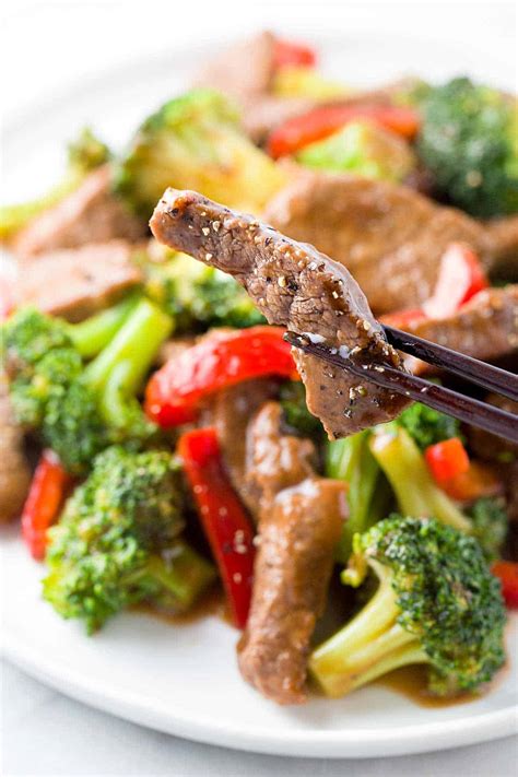 When the oil is hot, add the garlic. Easy Chinese Beef with Broccoli Recipe | Jessica Gavin