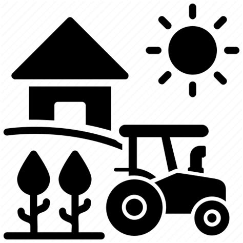 Farmhouse Farmland Farmyard Rural Area Village Area Icon Download