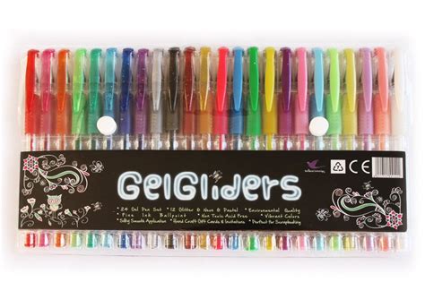 Gel Pen Set Amazing Vibrant Colors 12