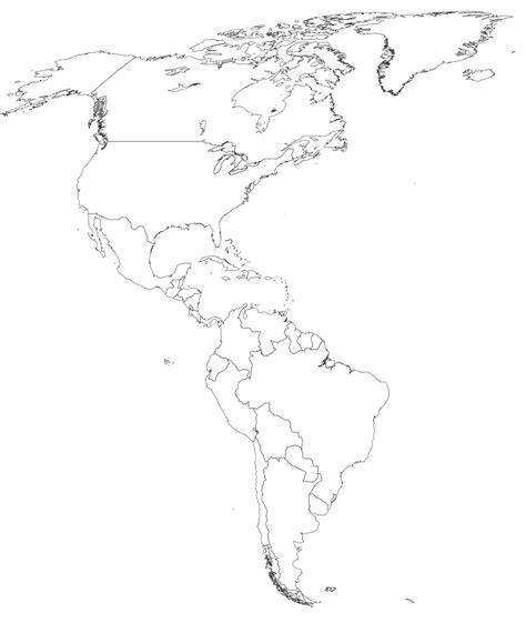 Lista Foto Mapa De Latinoamerica Con Nombres Blanco Y Negro Alta