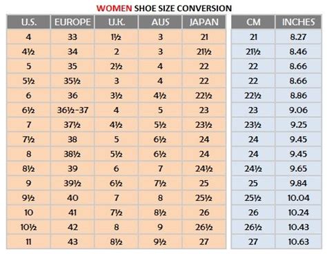 women's shoe size conversion chart - Google Search | Fashion ...