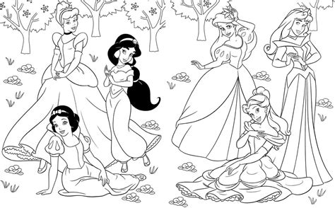 The printable coloring page of princess amber. Disney Princess Characters Coloring Pages - Coloring Home