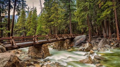 River Bridge In Yosemite National Park Image Id 194130 Image Abyss