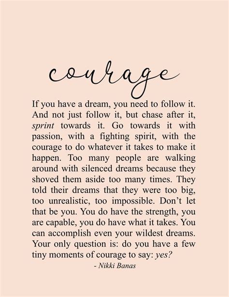 Courage 85” X 11” Print In 2020 Courage Quotes Soul Love Quotes