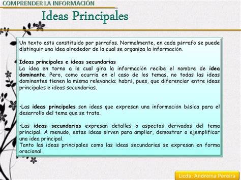 Ideas Principales