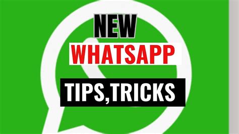 New Whatsapp Tips And Tricks You Must Know Youtube