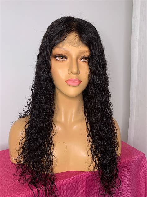 Deep Wave Lace Front Wigs Natural Black Hair Lace Front Wigs Black
