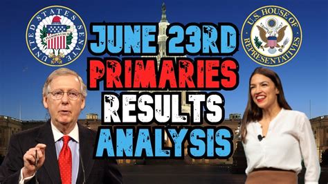 2020 Election Primaries Analysis Of June 23rds Primaries Results Youtube