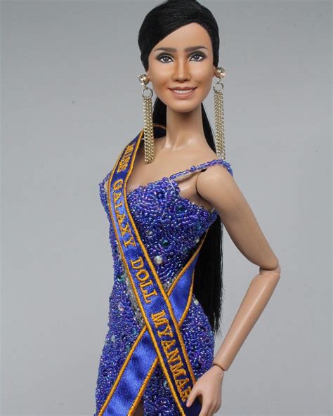 Miss Galaxy Doll Myanmar 2019 Min Yu San Fashion Doll Repaint