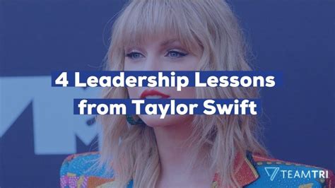 4 Leadership Lessons From Taylor Swift Teamtri