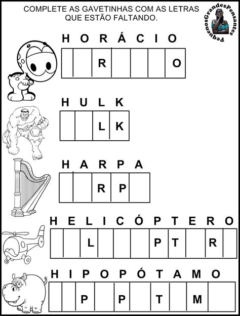 Atividades Inéditas Família Silábica do H Construção de palavras Atividade letra h