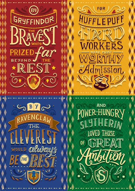 Different houses have different traits, and sometimes it can be hard to decide. Hogwarts Houses on Behance | Harry potter engraçado, Fatos ...