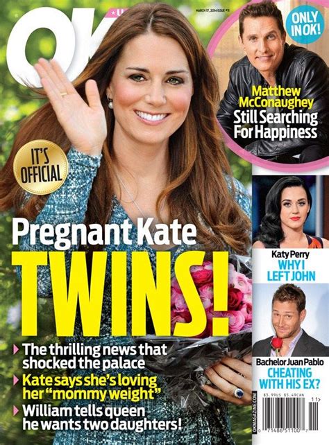 In This Weeks Issue Of Ok Magazine Duchess Kate Middleton And Prince William Reveal The