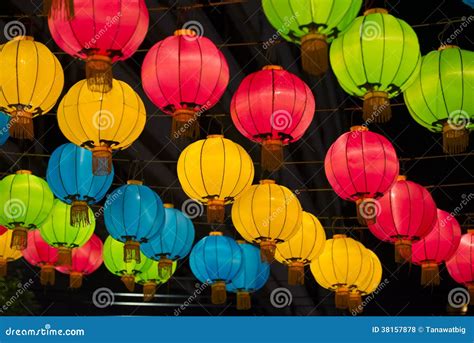 Colorful Chinese Lanterns Royalty Free Stock Photos Image 38157878