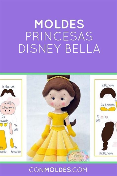 Moldes De Princesas Para Imprimir Bella