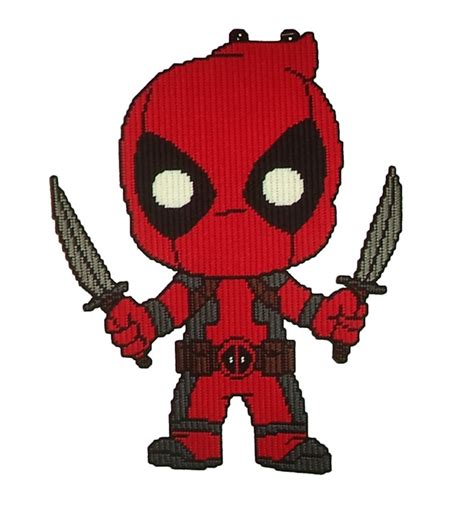 Marvel Deadpool Ultimate Chibi 15 Inch Plastic Canvas Catalog Item By Michael Kramer