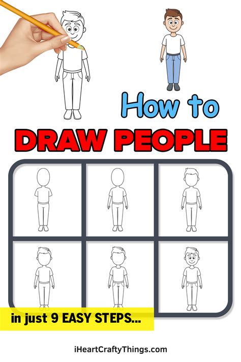 How To Draw A Cartoon Person Step By Step