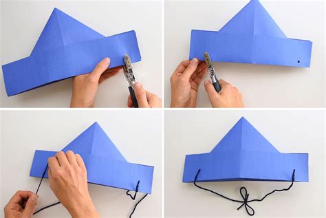How To Make A Paper Hat An Easy Paper Hat Tutorial One Little Project
