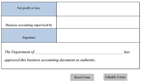 Business Accounting Form Editable Pdf Forms