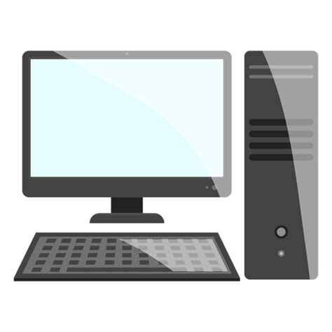 Black And White Computer Desktop Icon Transparent Png And Svg Vector File