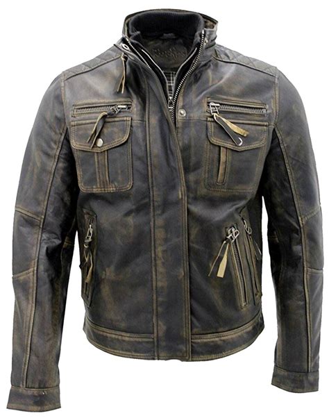 Vintage pioneers leather highwayman style motorcycle jacket size l. Vintage Leather Motorcycle Jacket for sale in UK