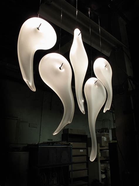 Luxury Interior Glass Hanging Sculpture Design Installations