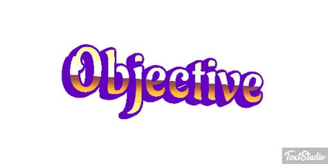 Objective Word Animated  Logo Designs