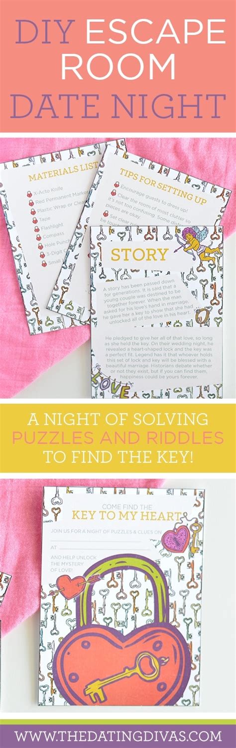 Escape rooms are exciting for all ages and you can easily create one with things around your house. DIY Escape Room Date Night - The Dating Divas