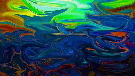 Abstract Drawing Digital Art Artwork Colorful Fluid Liquid Wallpaper